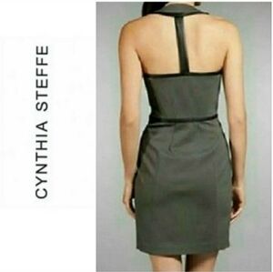 CYNTHIA STEFFE DRESS PONTE SCUBA T BACK BACKLESS NIGHTOUT SIZE 4 WOMENS 4